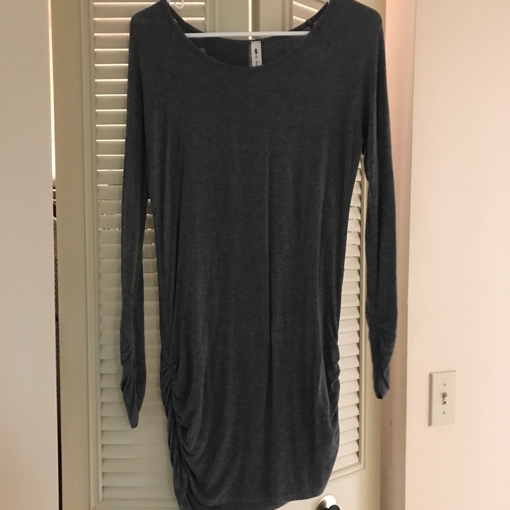 Long sleeve long shirt/dress